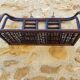 Vintage wall shelf in bamboo and rattan, circa 1960s.