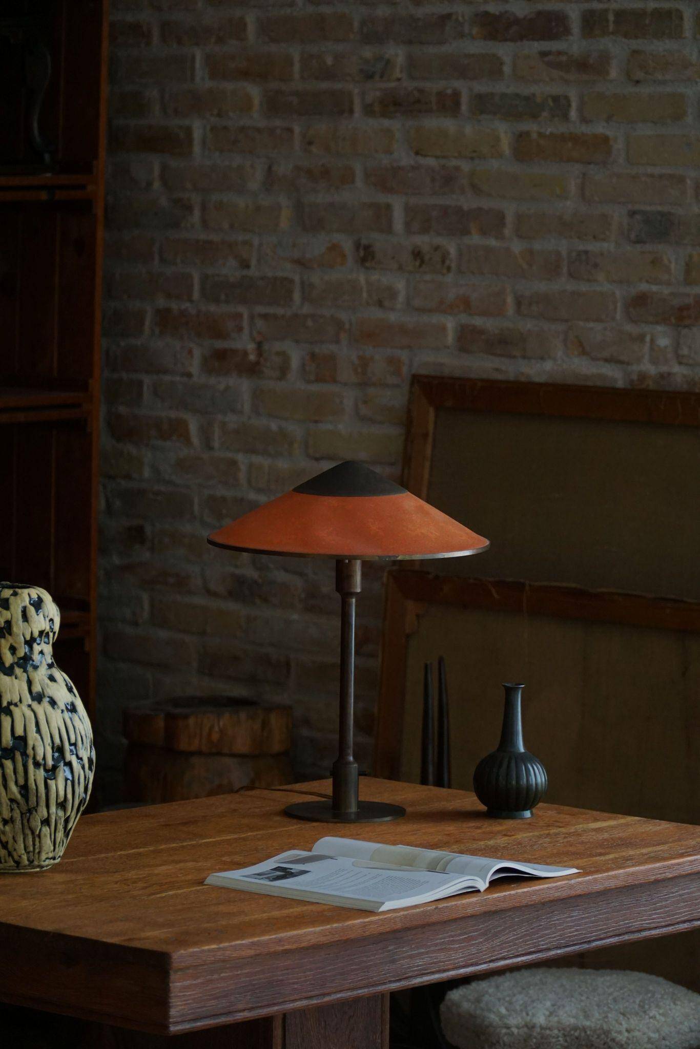 Modern Danish table lamp, model "T3" by Niels Rasmussen Thykier, made in the 1930s.