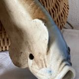 2 fish slip vases