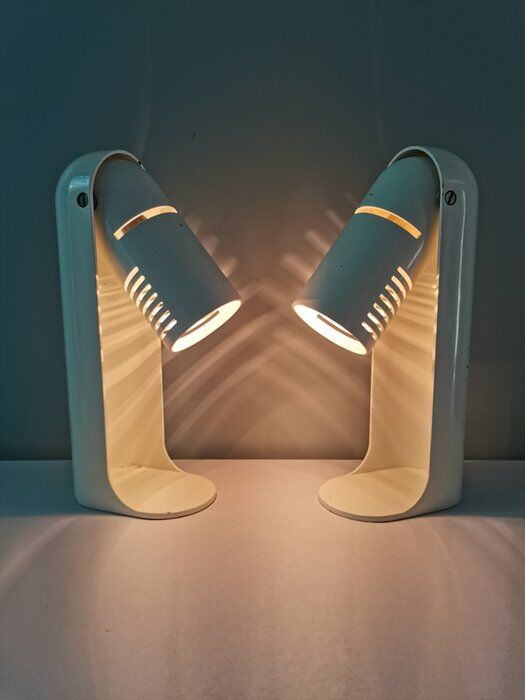 Pair of Italian lamps Flip Top by Richard Carruthers