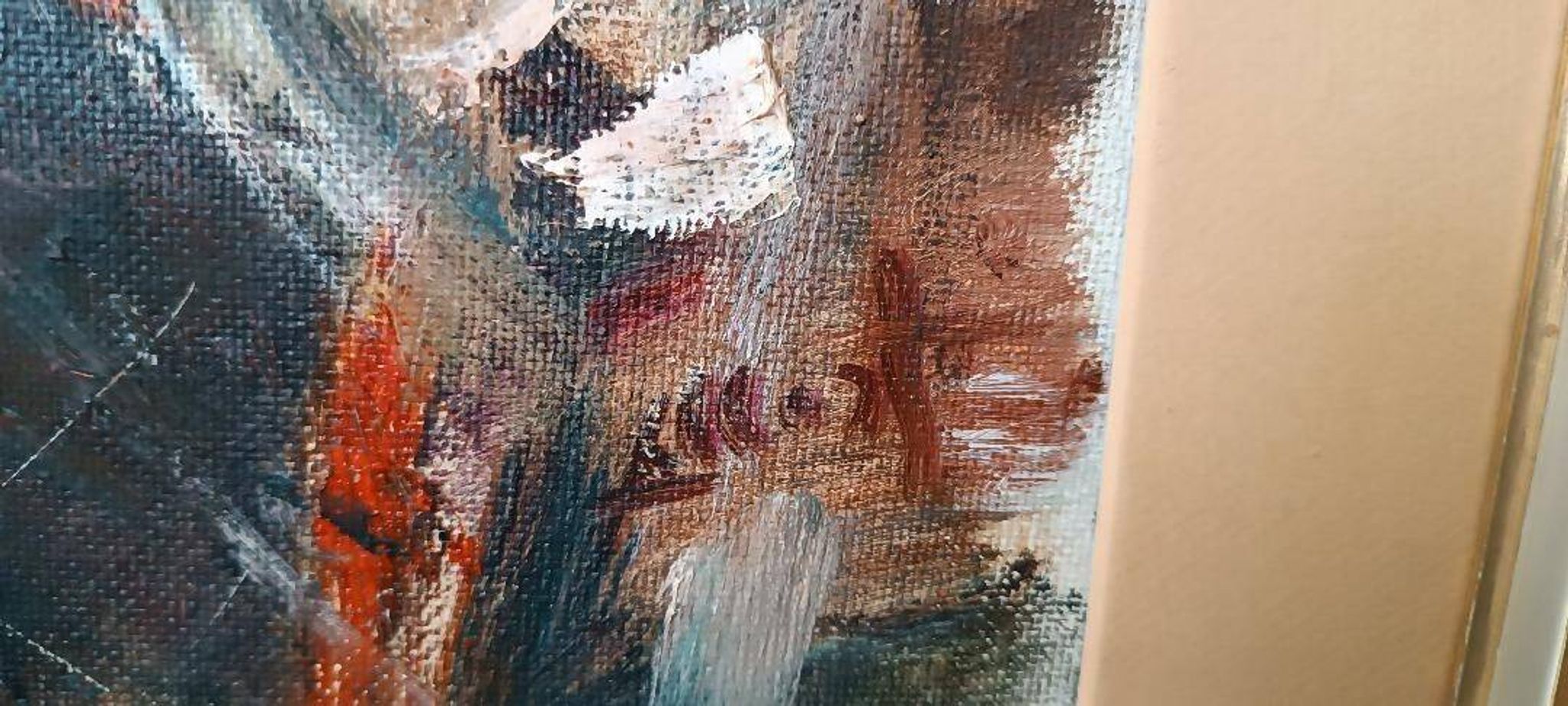 Large oil painting on canvas - Alberto Alberti (1894-1974) 1959 - female figure