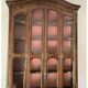 Impressive sideboard, two-part display cabinet in walnut