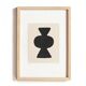 Collection of 4 black abstract paintings signed Eawy.