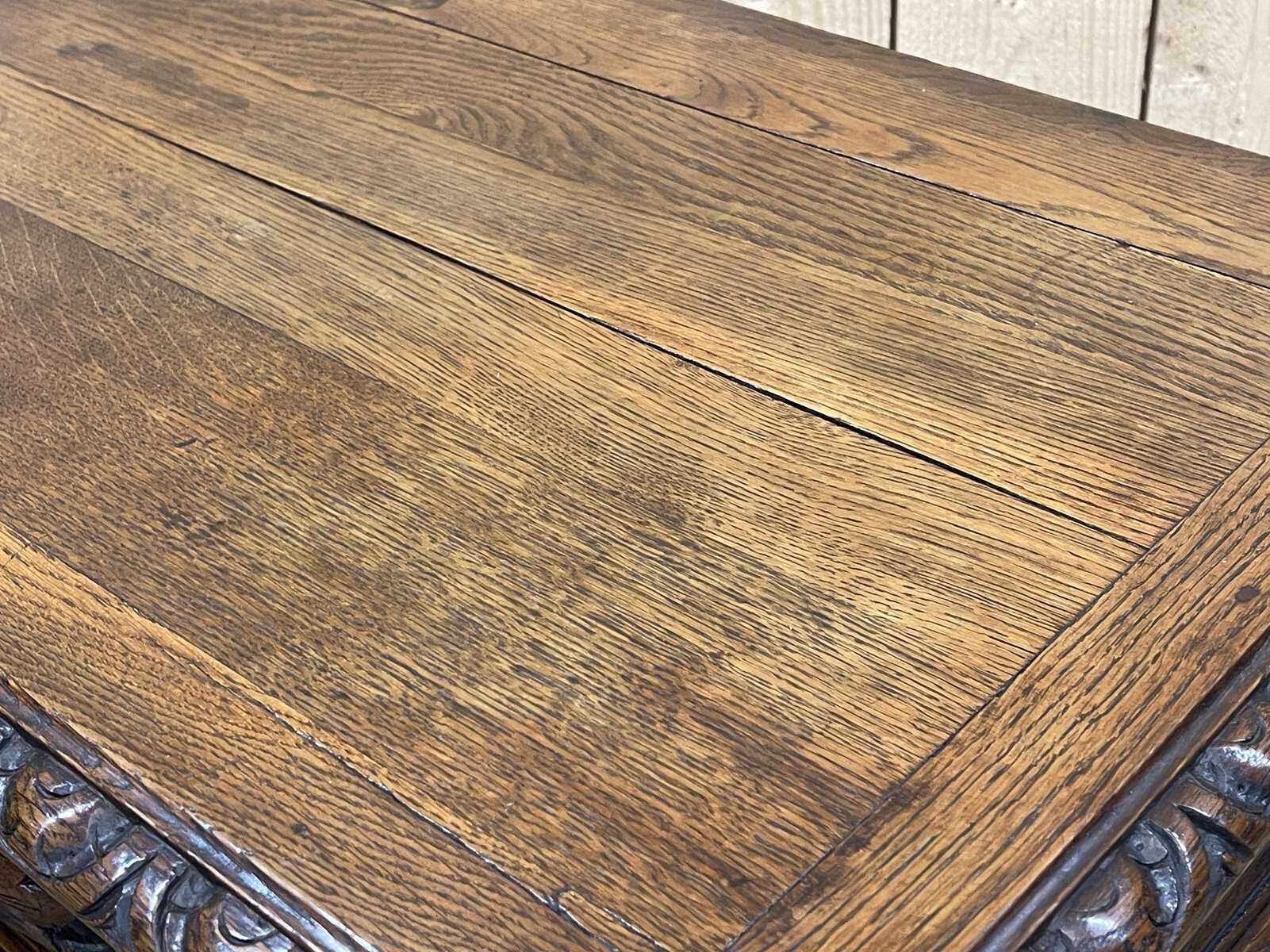 Henry II console in oak early 20th century