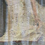 Painting signed oil on canvas with gold leaf finish “The Bride”