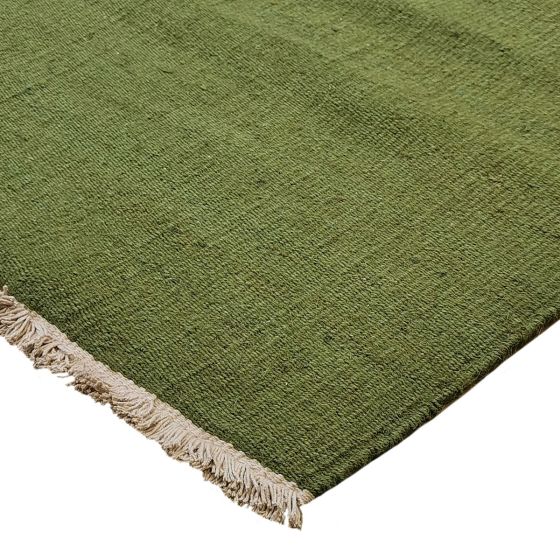 Woven jute rug 160x230 green