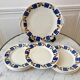Badonviller dessert service consisting of a cake dish and 10 30s dessert plates