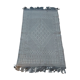 Handmade grey and white mergoum rug in pure wool 210x110cm
