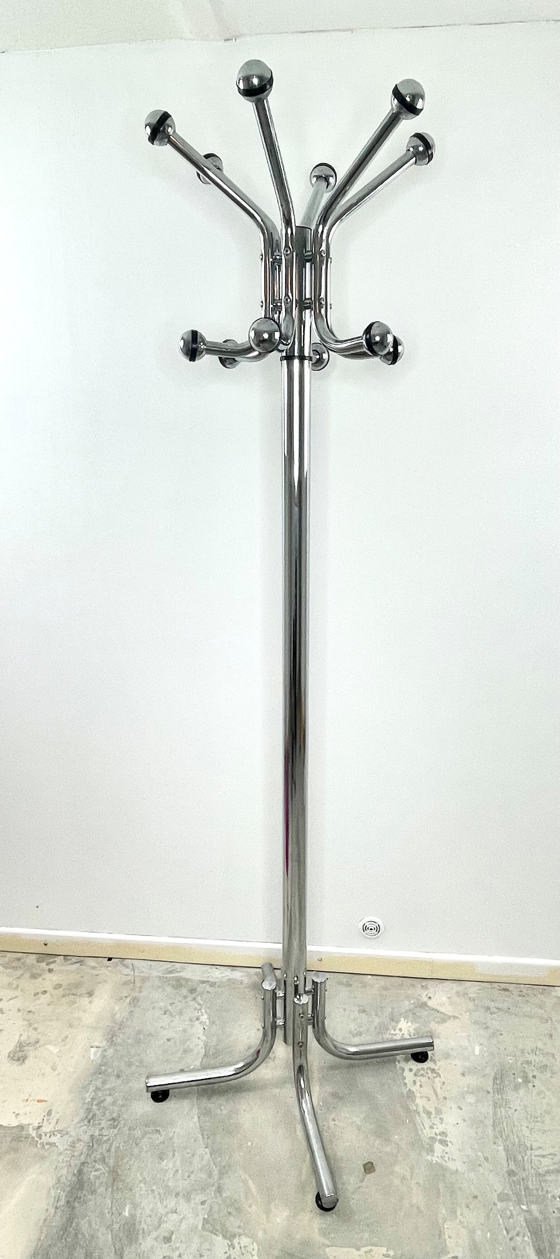 Coat rack parrot chrome 50s