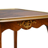 Mahogany and rosewood table