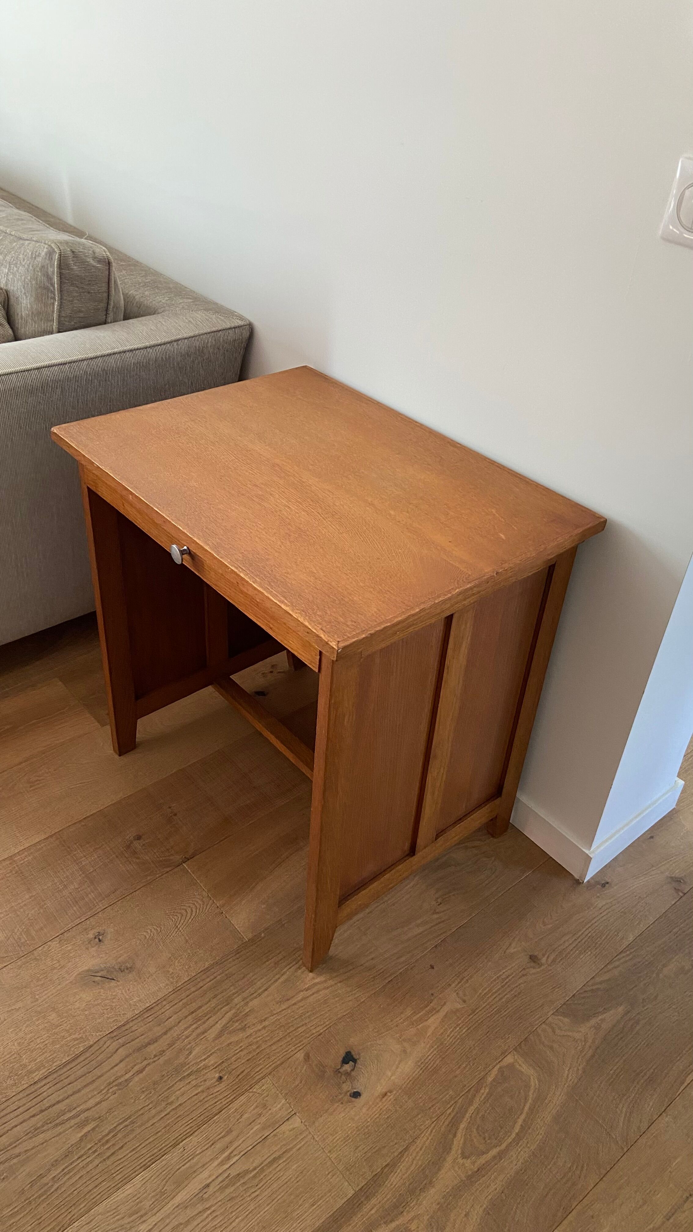 1950s vintage children's desk in light oak