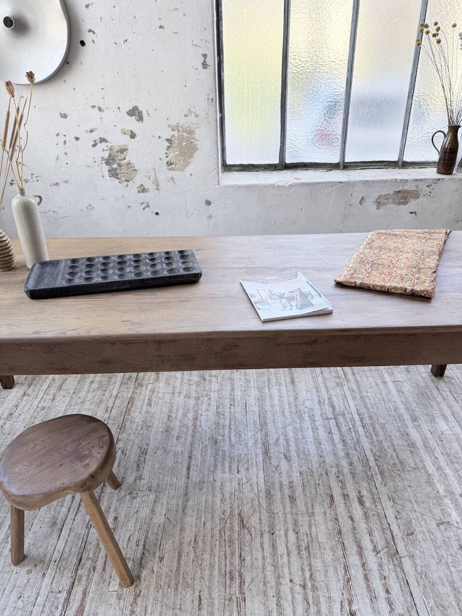 XL oak farmhouse table 1950 235cm