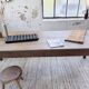Table de ferme en chêne XL 1950 235cm
