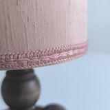 Table lamp in turned wood