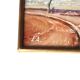 Painting, seascape painting signed LA, 70s