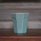 art deco porcelain pot, wall planter, plant pot, cache pot