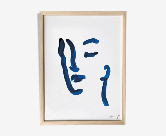 Illustration "Blue Portrait 8"