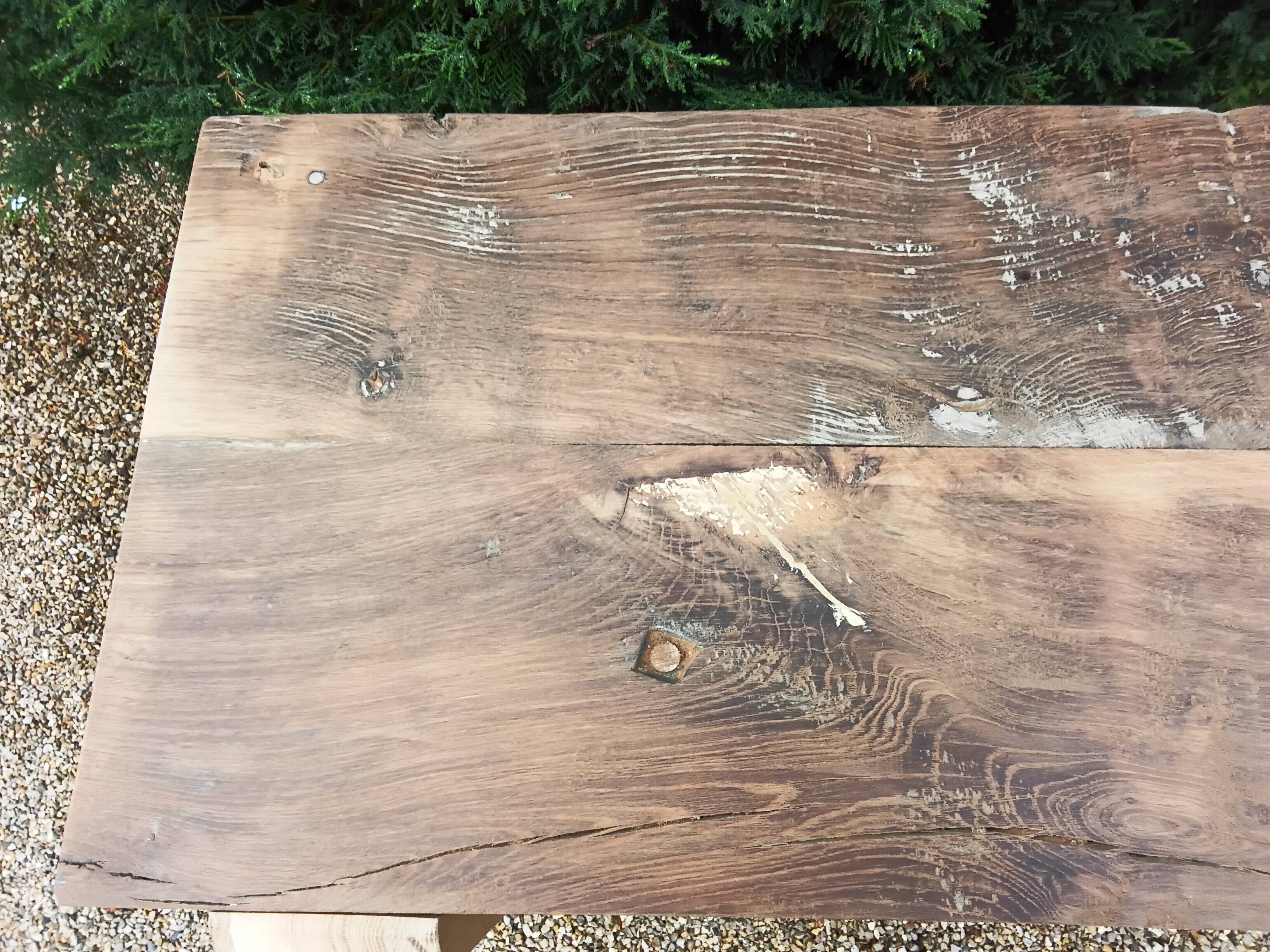 Solid wood table