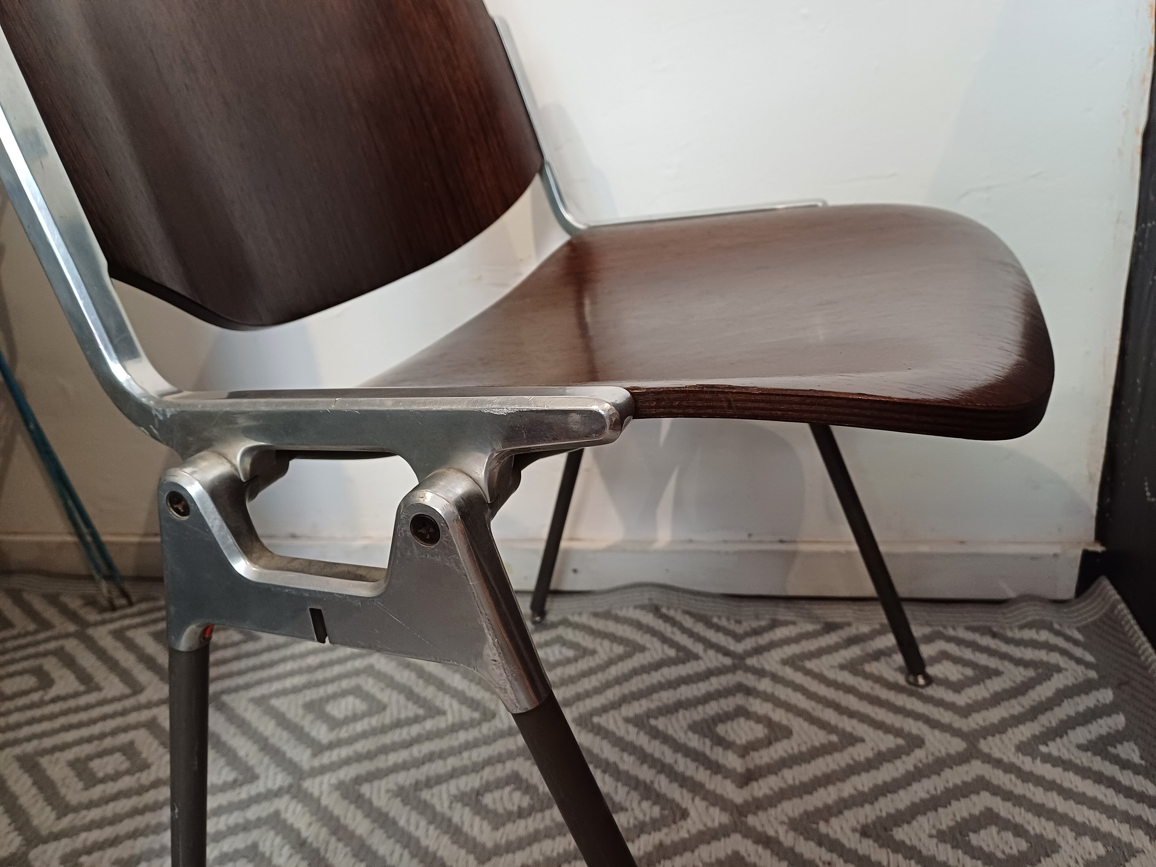 Set of 2 office chairs DSC 106 design Piretti for Castelli, 1965