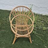 Small rattan armchair from the 60s