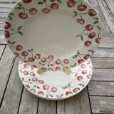 Ensemble de 4 assiettes plates cerise EIT England