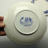 Lot of 5 plates for dessert Sarreguemines Derby