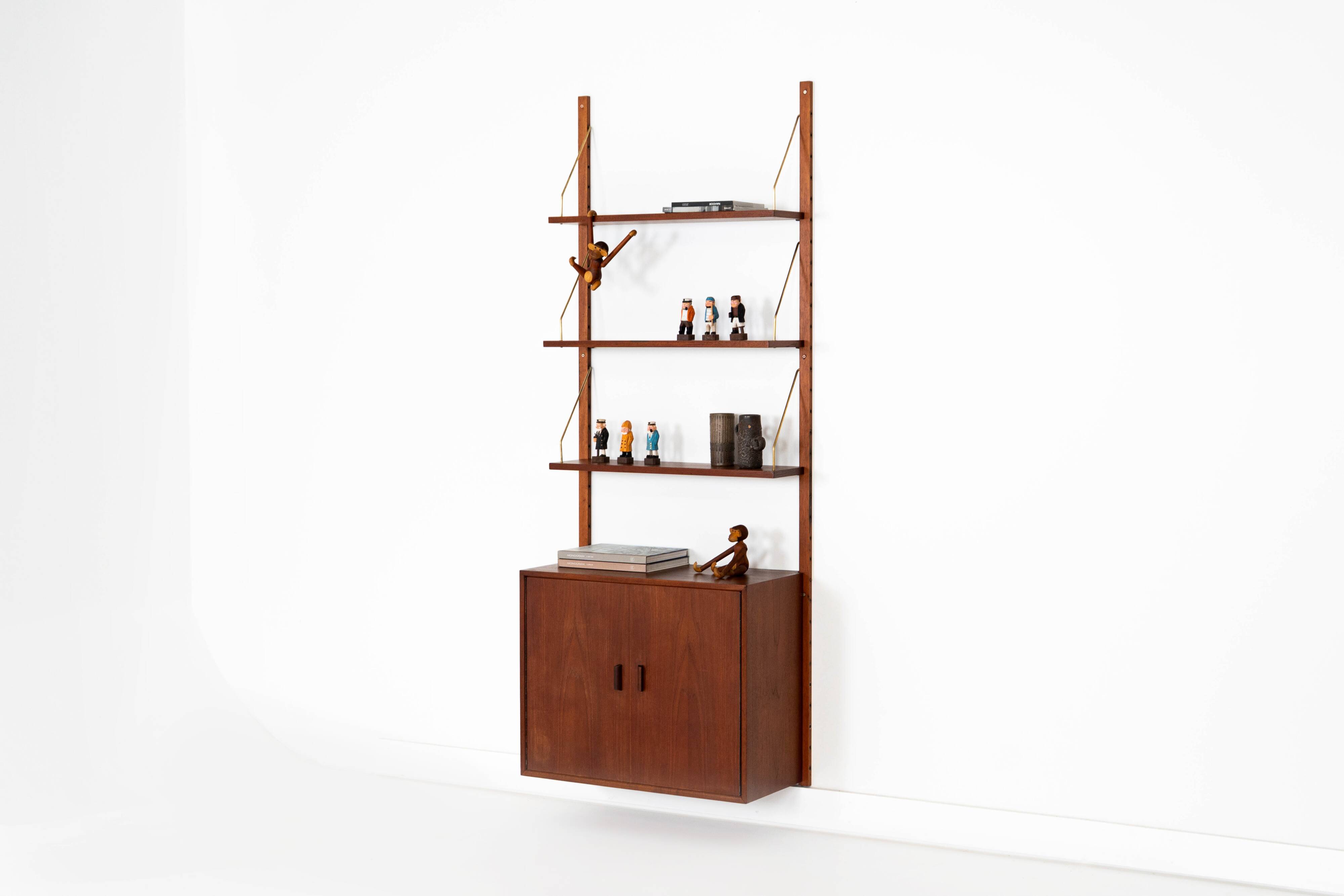 Teak modular shelving unit, Danish design, 1960s, made in Denmark