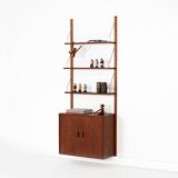 Teak modular shelving unit, Danish design, 1960s, made in Denmark