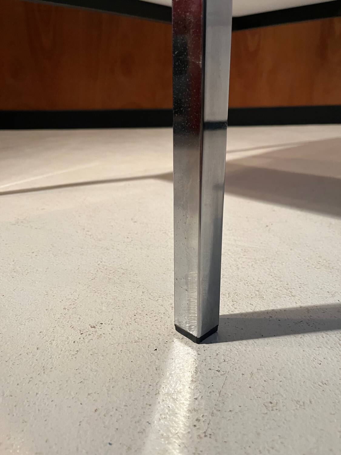 Table basse en acier et teck, 1970