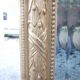 large 19th century mirror in gilded wood with gold leaf 140x195cm