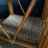 Coffee Table And Pair Of Sofa Ends From The 70s In Bamboo - 20th Century