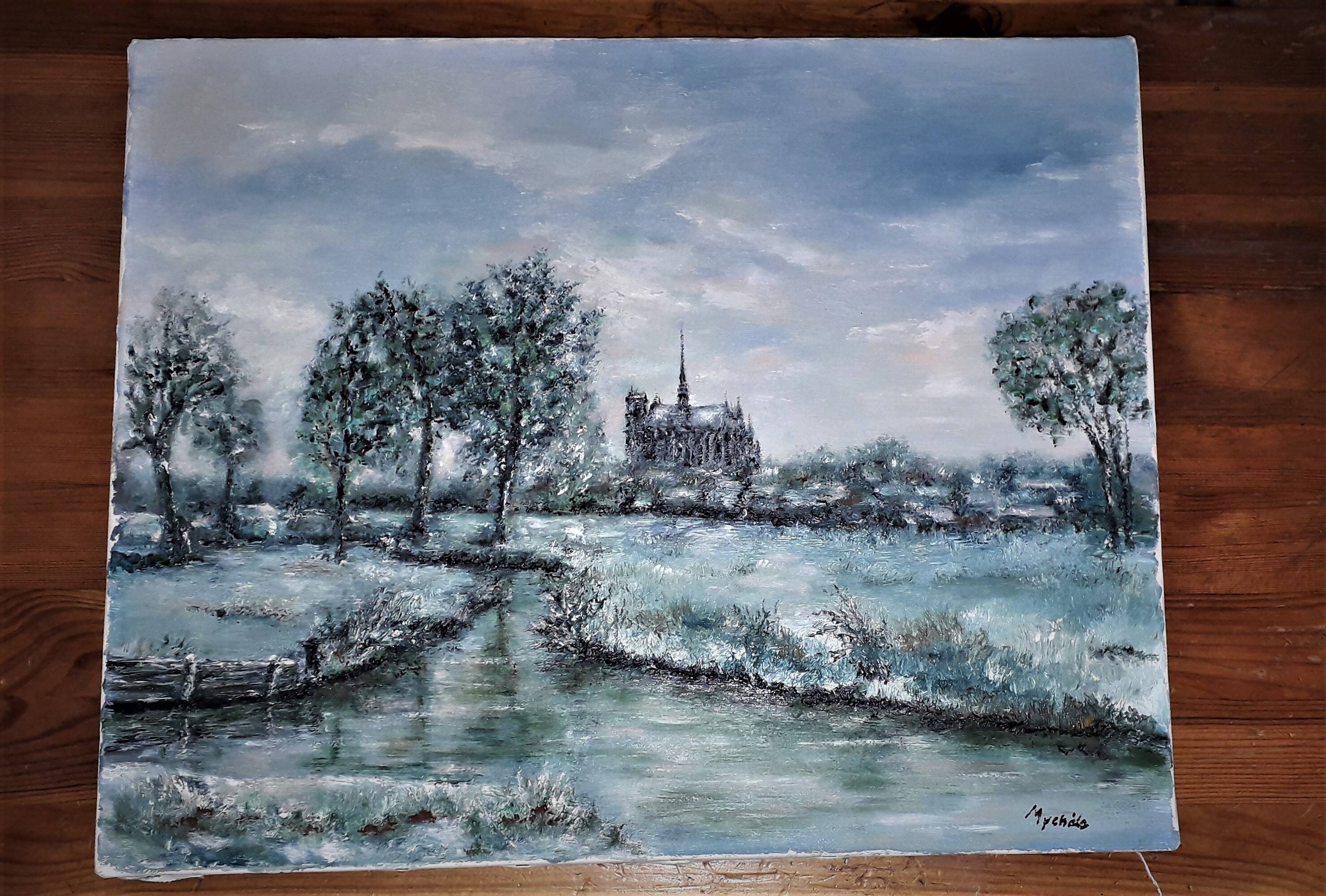 Beautiful oil painting on canvas 41 x 33 cm