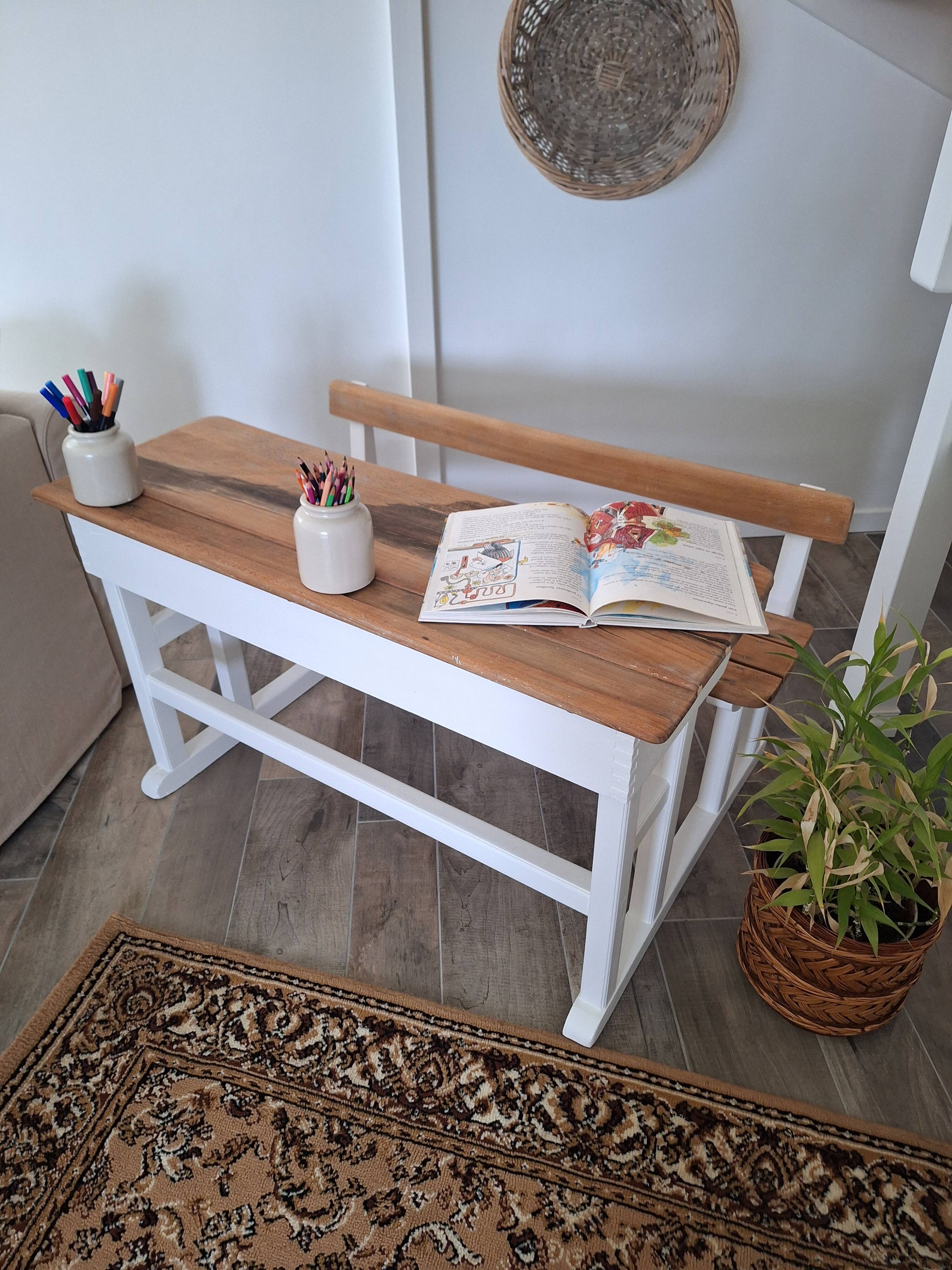 Vintage school desk