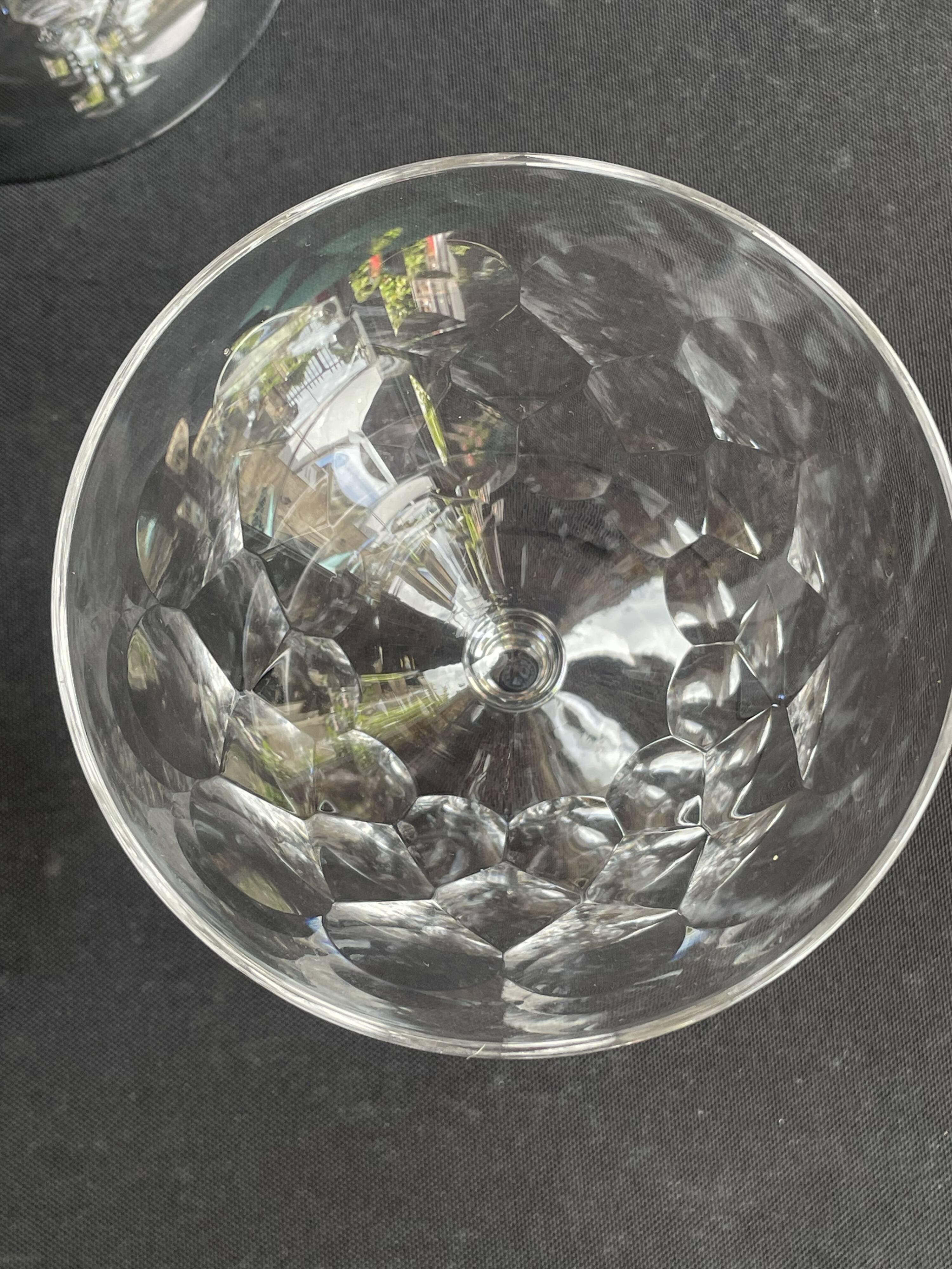 7 Baccarat Saint Hélier champagne glasses