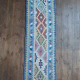 Handmade Persian Qashqai hallway rug 209x64cm