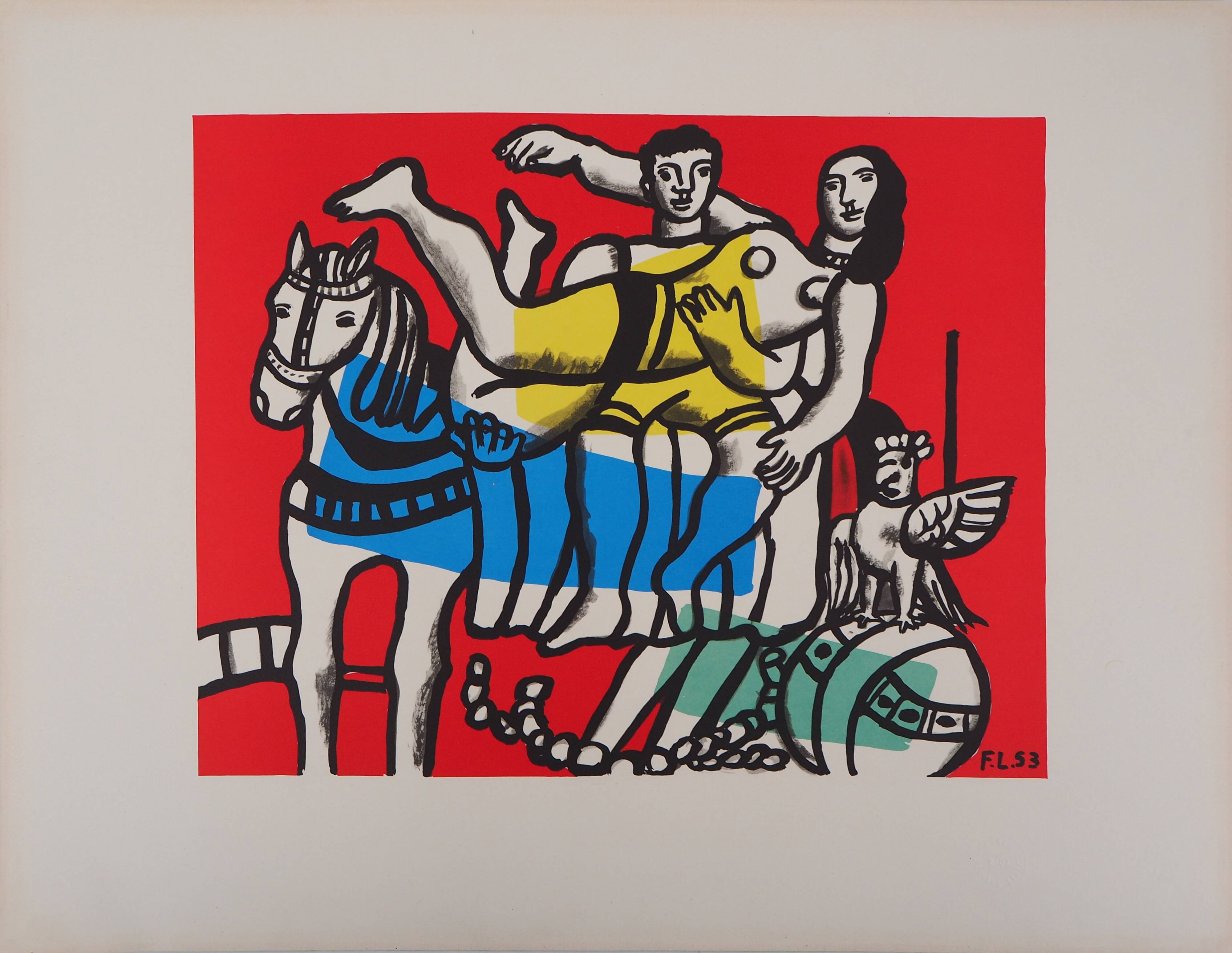 Fernand LÉGER: The parade on horseback, signed lithograph