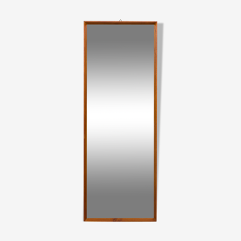 Miroir en teck danois des années 60- 45x123cm