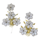 pair of floral wall lights from the 60s-70s