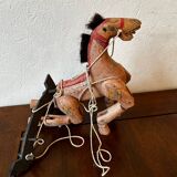 Wooden puppet horse