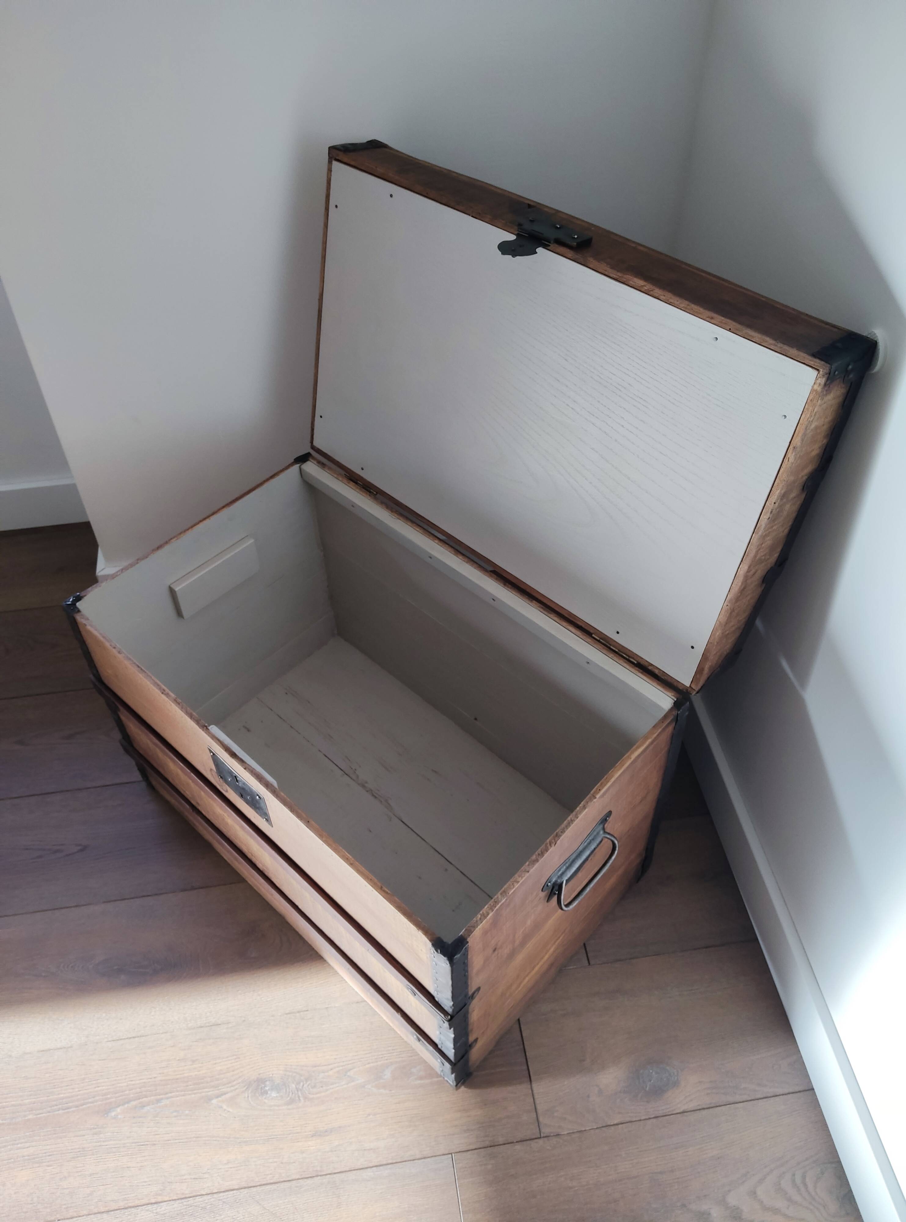 Old domed travel trunk