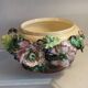 Large cache pot in earthenware, Art Nouveau.