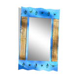 Bamboo and sailor mirror 42x67cm