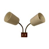 Modular double wall lamp scandinavian 1950