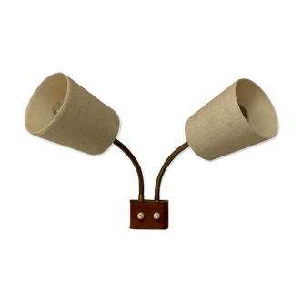 Modular double wall lamp scandinavian 1950