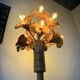 Ornamental floor lamp with "flower" patterns from the 1970s.
