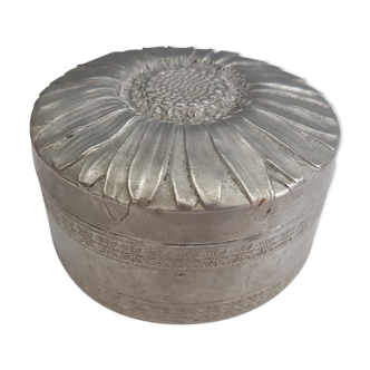 Art Nouveau old aluminum box