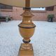Pair of large Le Dauphin Verdennes lamps made of turned wood from the 1970s.