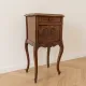 Antique Louis XV style bedside table in wood and marble.