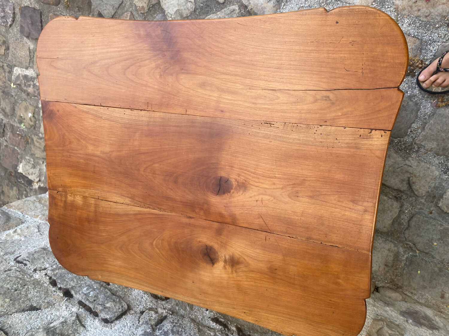 Table trolley in cherry wood late 19th