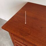 Vintage Danish free standing desk teak